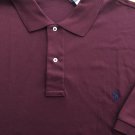 Ralph Lauren Big & Tall Mens Knit Short Sleeve Polo Shirt NWT Maroon Sz 2XLT