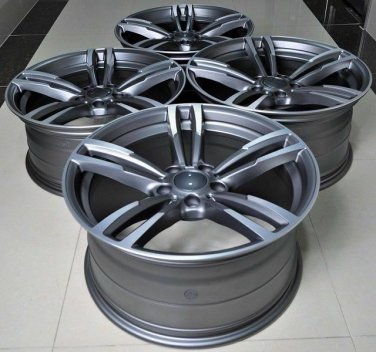 19" GRAY M3 M4 STYLE WHEELS RIMS FITS BMW 3 SERIES E46 E90 E92 E93 F30 F32 F33