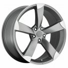 19" TITANIUM STYLE GUNMETAL WHEELS RIMS FITS AUDI A3 A4 A5 A6 A7 A8 A8L S4 S5