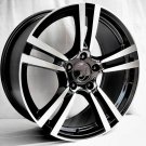 22" TURBO 2 STYLE BLACK MACHINE WHEELS RIMS FITS PORSCHE CAYENNE 5X130