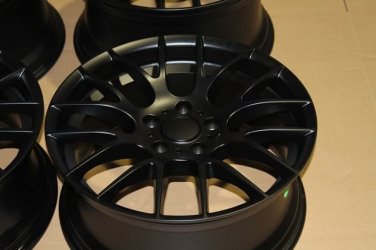 19" MATTE BLACK CSL GTS STYLE WHEELS RIMS FITS BMW E60 5 SERIES AWD XDRIVE ONLY