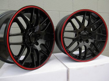 18" BLACK CSL STYLE WHEELS RIMS FITS BMW 3 SERIES E46 E90 E92 E93 F30 F32 F33