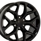 Black Rims GMC Sierra  style  22x9 FIT GMC,Chevrolet,Cadillac Trick