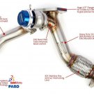 External Wastegate Up Pipe w/ Dump Tube 38/40mm V-Band WRX/STI/LGT/FXT
