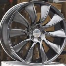 20" TURBINE STYLE GUNMETAL WHEELS RIMS FITS INFINITI I30 I35 M45 J30 M37 Q45