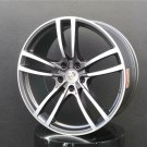 Porsche style 22" Wheel  Gunmetal Machined Face