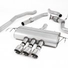 Honda Civic Type R FK8 2.0 i-VTEC Cat-back Exhaust w/ 3 x Polished GT-100 Trims