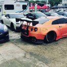 NISSAN GTR R35 LB TYPE-2 STYLE GT WING W/FITTING KIT
