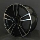 Porsche style 22" Wheel  Black Machine Face