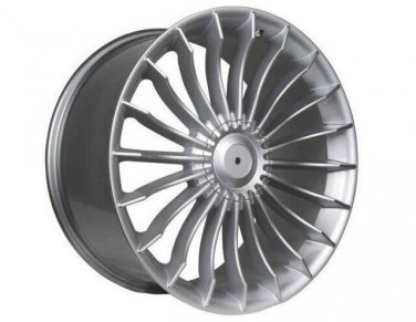 20" HYPER SILVER ALPINA STYLE STAGGERED WHEELS RIMS FITS BMW 645CI 650I 645 650