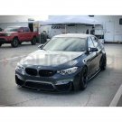 3PCS PERFORMANCE STYLE CARBON FIBER FRONT LIP FIT BMW F8X M3 M4