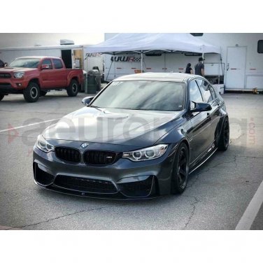 3PCS PERFORMANCE STYLE CARBON FIBER FRONT LIP FIT BMW F8X M3 M4