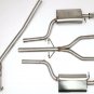 AUDI B6 A4 QUATTRO CAT BACK SPORT EXHAUST SYSTEM 1.8T 6SPD (ROUND TIPS)