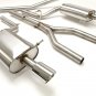 AUDI B6 A4 QUATTRO CAT BACK SPORT EXHAUST SYSTEM 1.8T 6SPD (ROUND TIPS)