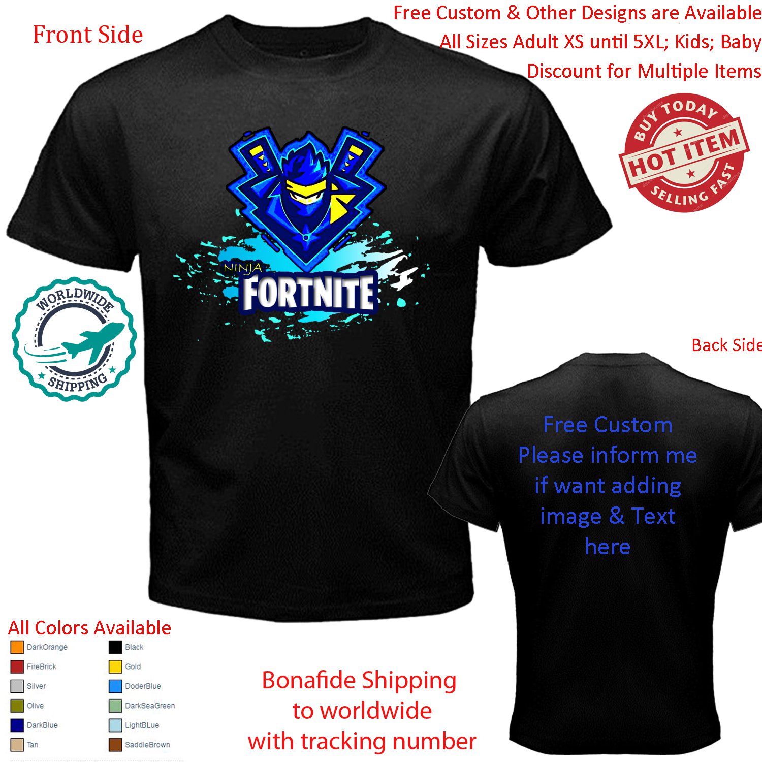 ninja fortnite shirt