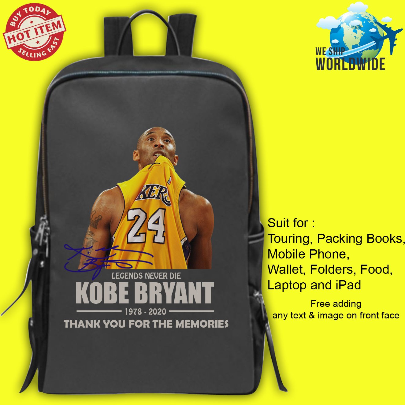 kobe bryant backpack