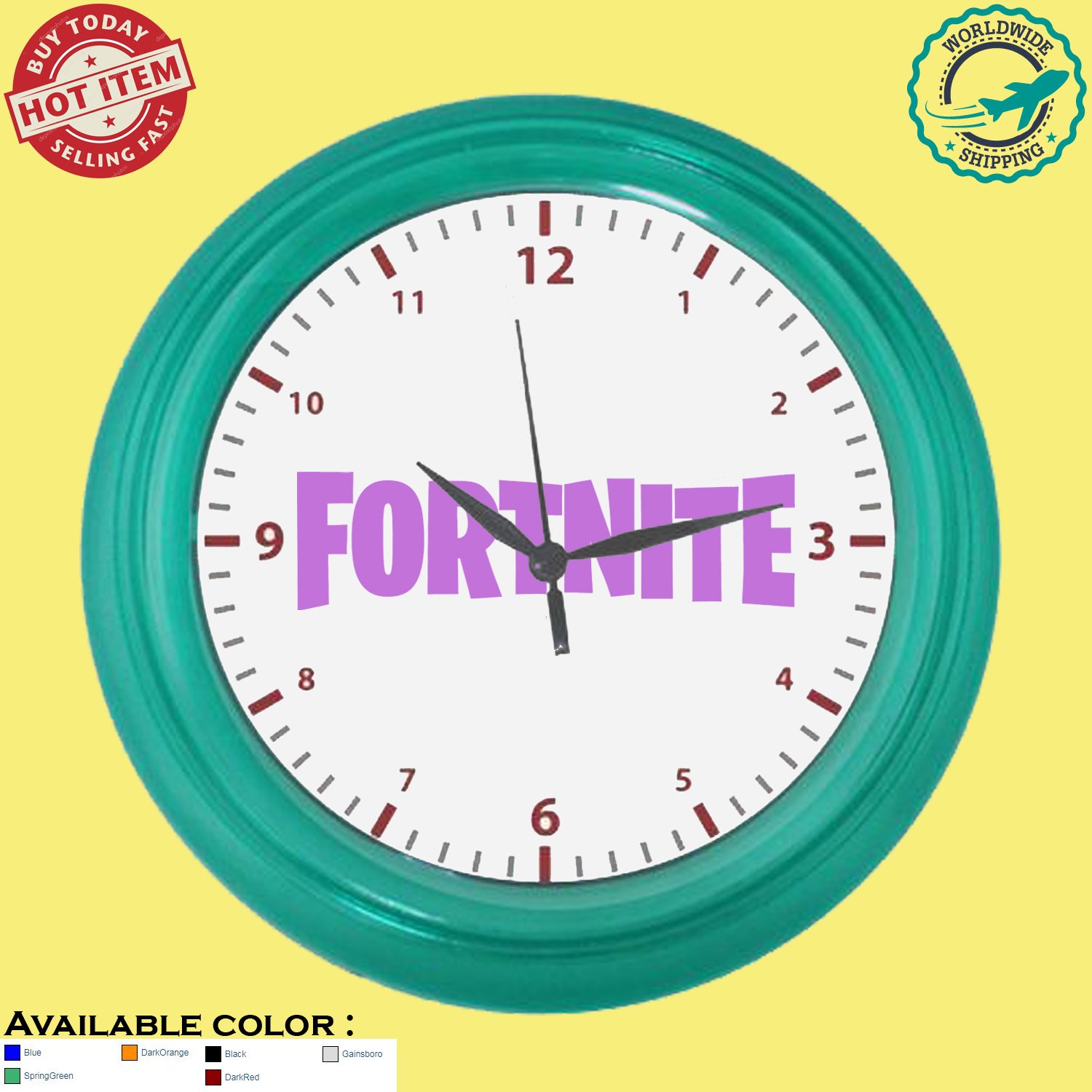 fortnite wall clocks