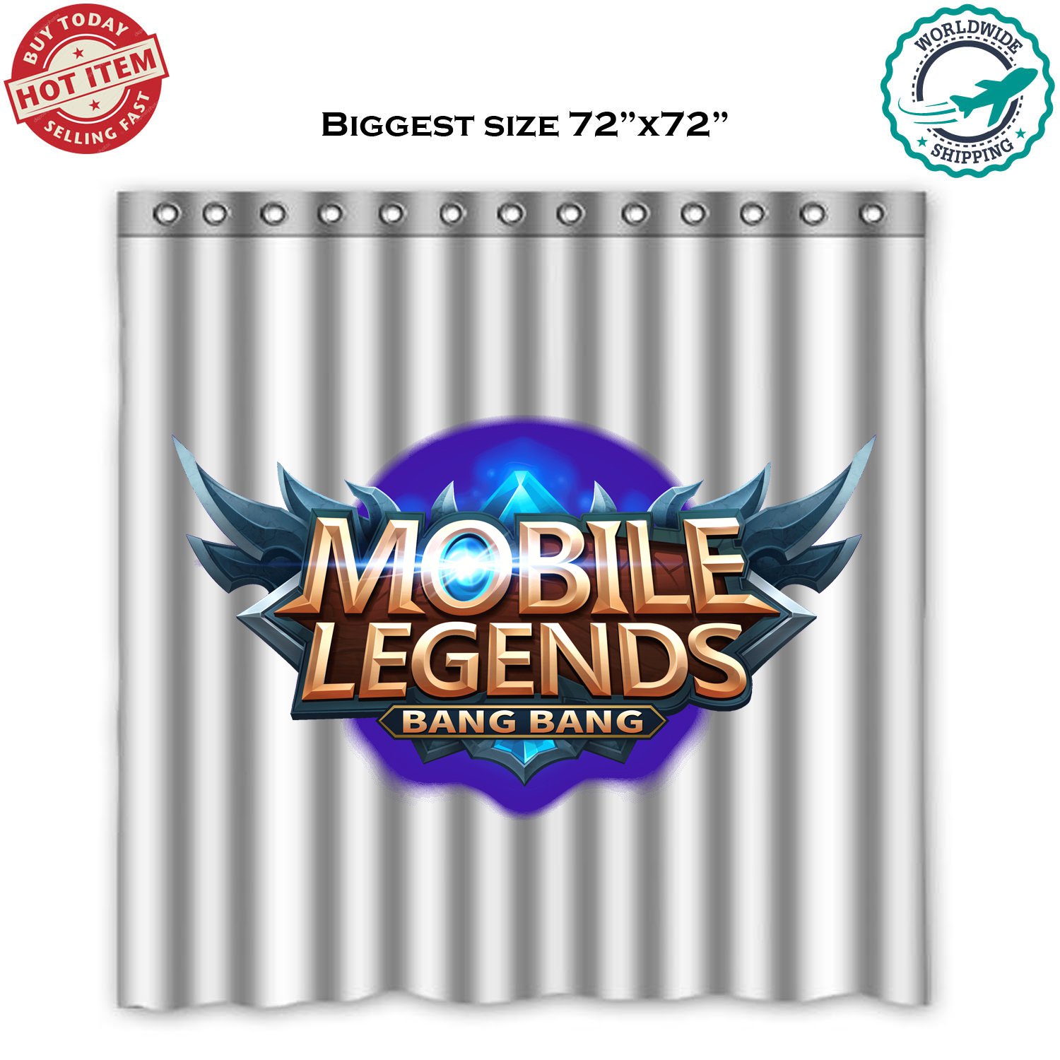 Mobile Legends Bang Bang Shower Curtain