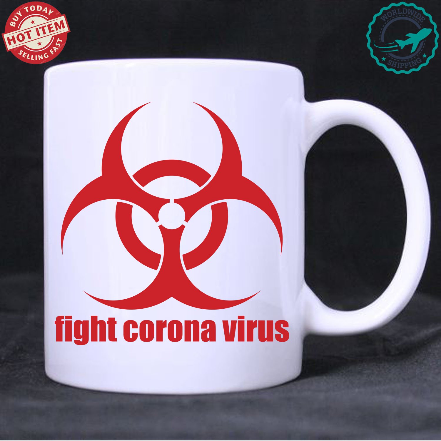 fight corona virus mugs
