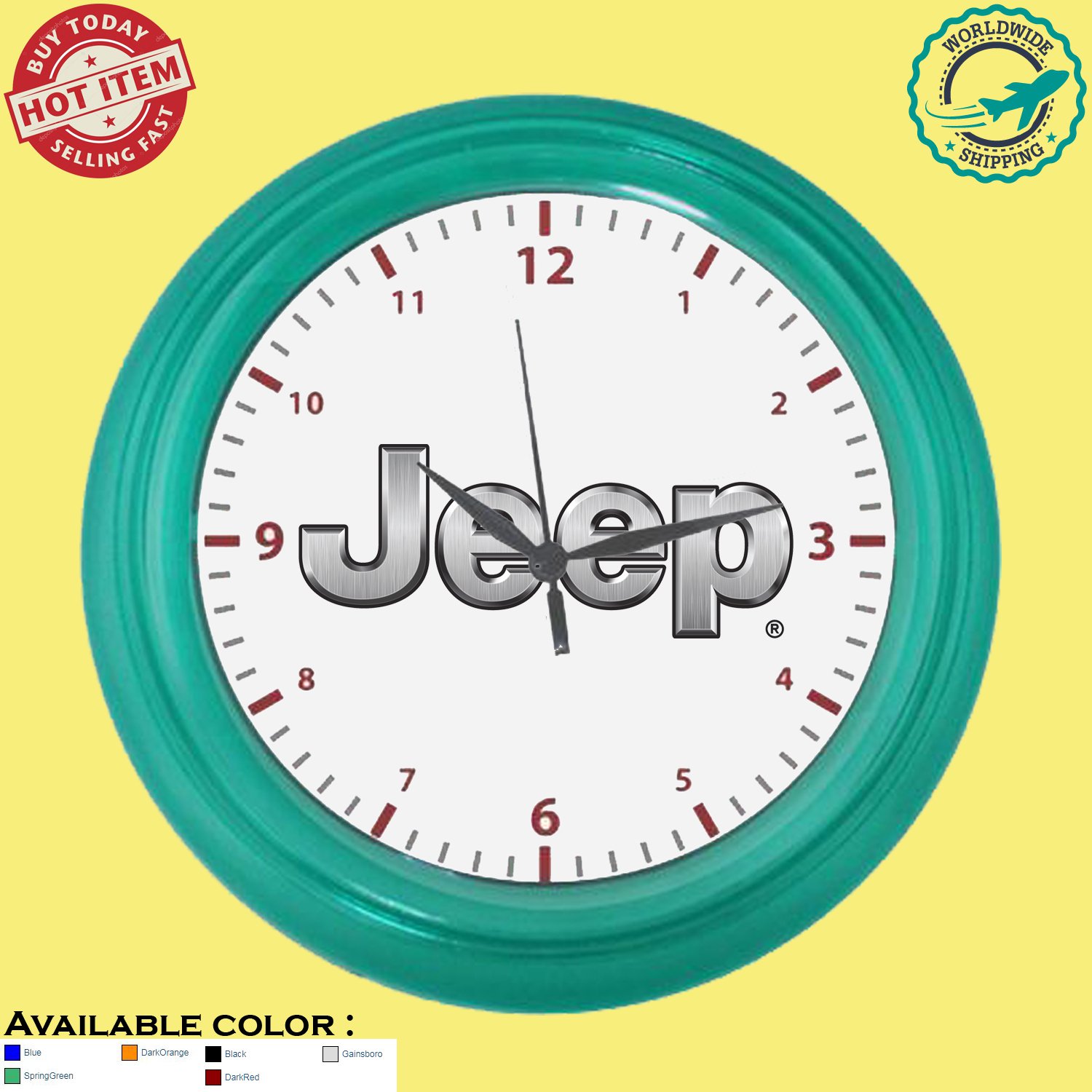 jeep wall clocks