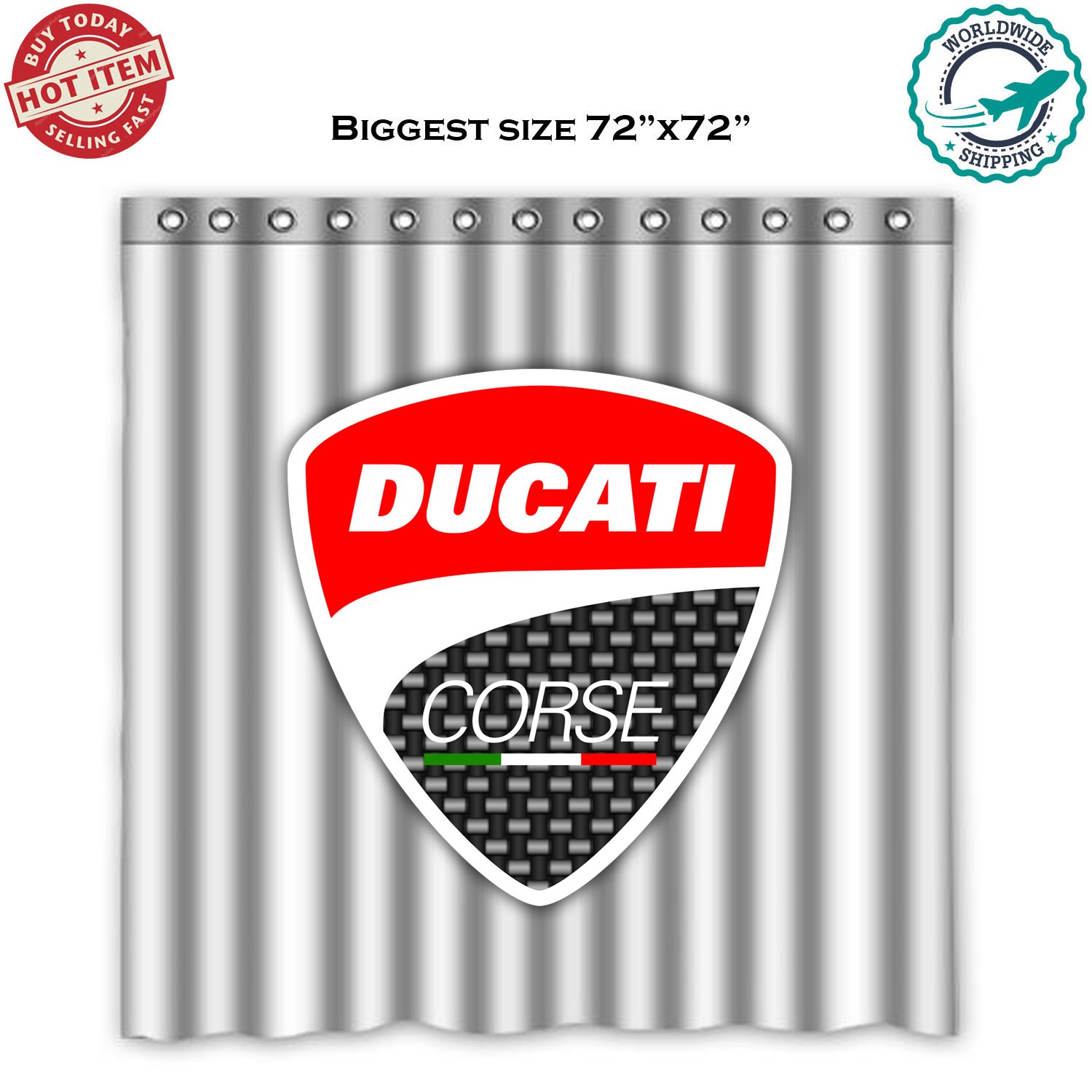 ducati Shower Curtain
