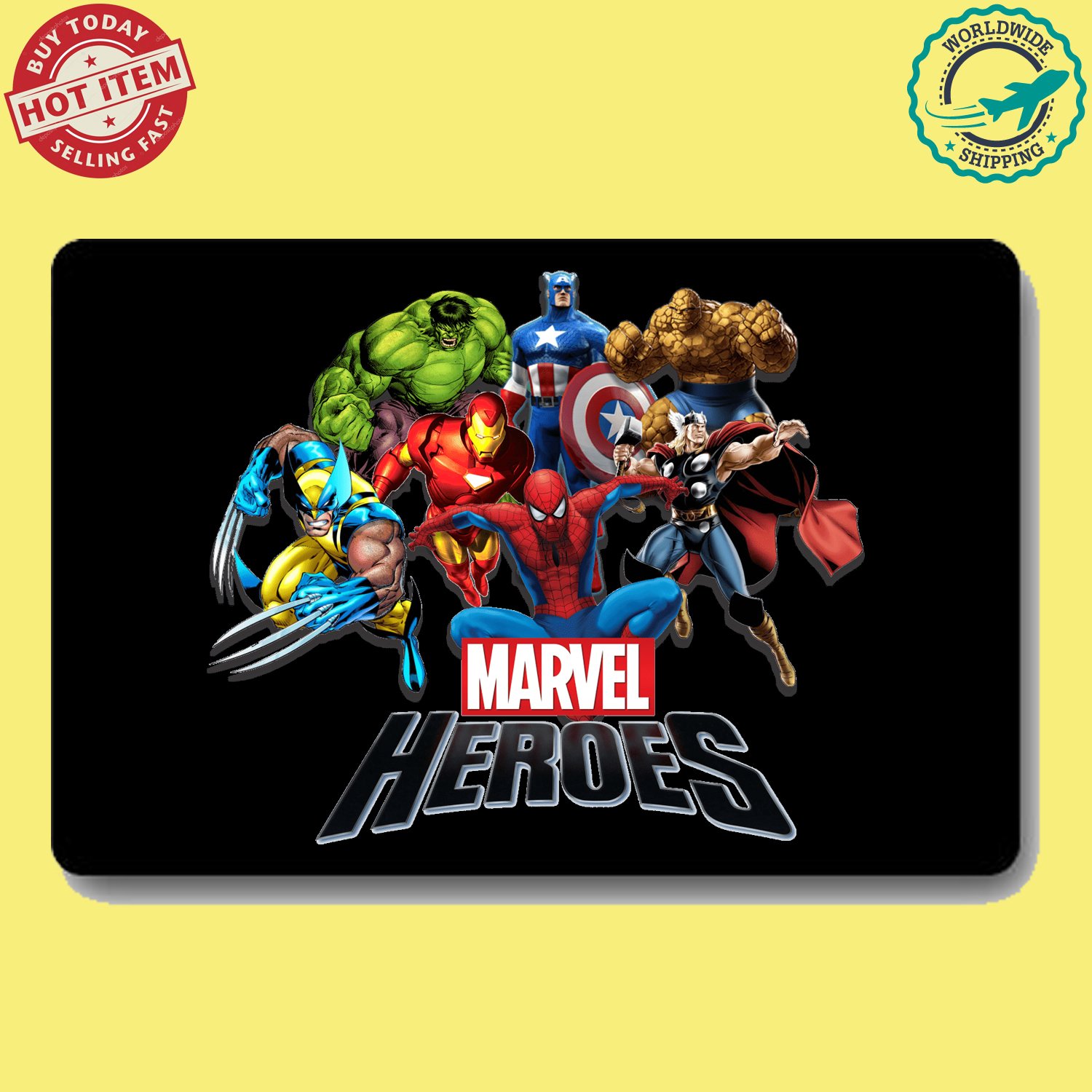 marvel heroes doormat