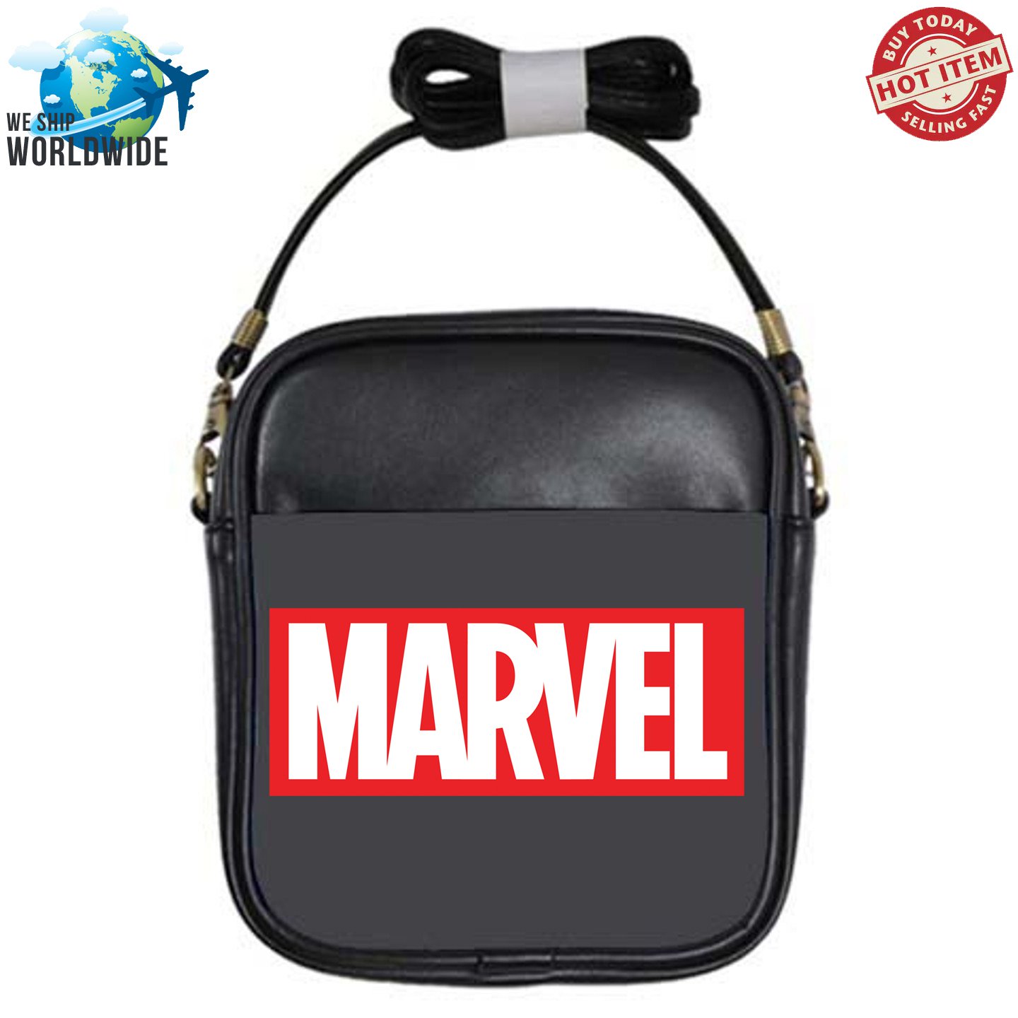 marvel logo sling bags