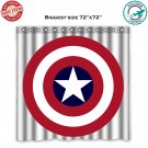 captain america shield Shower Curtain