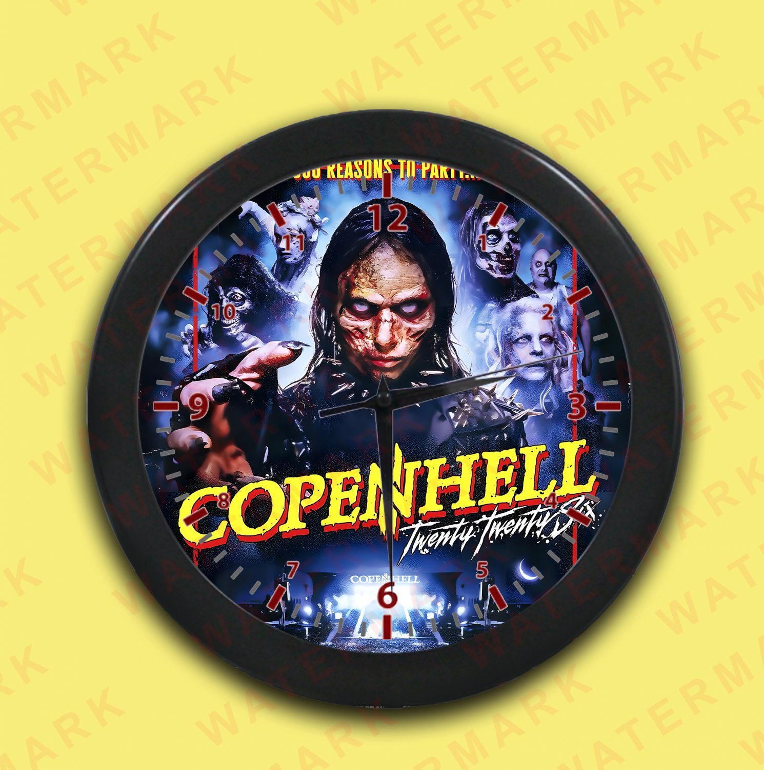 COPENHELL FESTIVAL 2026 wall clocks
