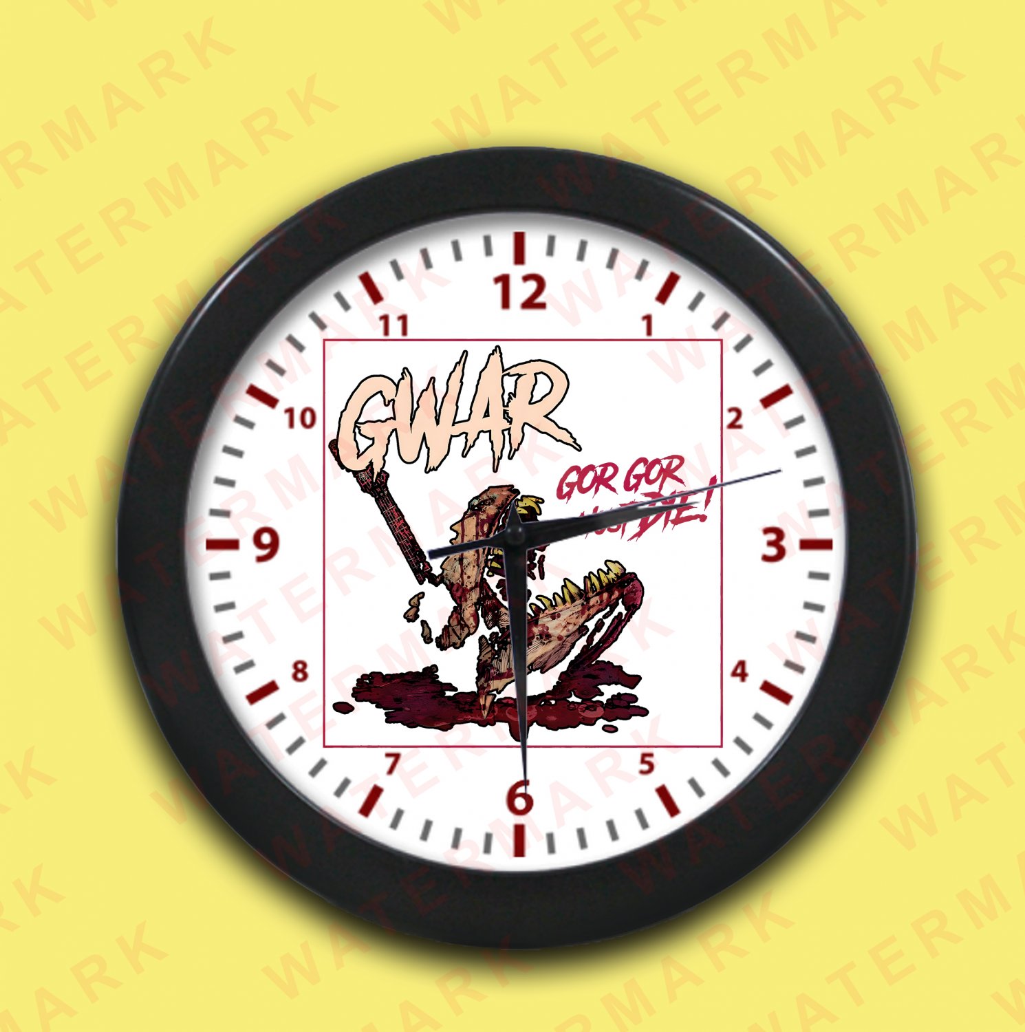 GWAR GOR GOR STRIKES BACK TOUR 2026 wall clocks