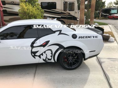 HUGE CUSTOM 2019 Decal Graphic Vinyl CHALLENGER SRT HELLCAT WIDE BODY 707 797 hp