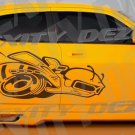 MATTE BLACK 2006-10 Decals Graphics CHARGER MOPAR SRT SUPER BEE DRIVER SIDE HEMI