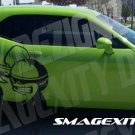 HUGE Reflective PASSENGER SIDE CHALLENGER SRT SCAT PACK BEE Tribal Decal Graphic