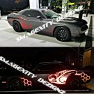REFLECTIVE RED Graphics CHALLENGER MOPAR SCAT PACK RUMBLE BEE HONEYCOMB HEMI REFLECTIVE RED Graphics CHALLENGER MOPAR SCAT PACK RUMBLE BEE HONEYCOMB HEMI