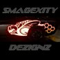 REFLECTIVE RED Graphics CHALLENGER MOPAR SCAT PACK RUMBLE BEE HONEYCOMB HEMI
