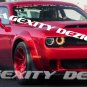 HUGE CUSTOM MATTE BLACK 2018 Decal Graphic Vinyl KIT DEMON DODGE SRT HEMI CHALLENGER MOPAR