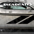 Custom Decals Graphics Vinyl CHALLENGER MOPAR SRT Body Side HASH STRIPES HEMI RT