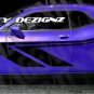 Custom Decals Graphics Vinyl CHALLENGER MOPAR SRT Body Side HASH STRIPES HEMI RT