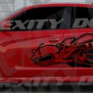HUGE 2018 Decal Graphic Vinyl CHARGER MOPAR SRT SUPER BEE HEMI 2016 2017 scat RT