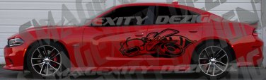 HUGE 2018 Decal Graphic Vinyl CHARGER MOPAR SRT SUPER BEE HEMI 2016 2017 scat RT