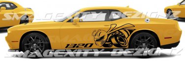 Huge 1320 Scat Pack Bee Challenger Hemi Mopar Drag Graphic Decal Vinyl 392 R/T