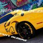 HUGE Driver Side REFLECTIVE Decals Graphics Vinyl CHALLENGER MOPAR SRT HELLCAT