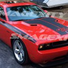 Matte BLACK Decal Graphic Vinyl 2008-2014 Mopar HOOD Stripe ONLY!! CHALLENGER RT