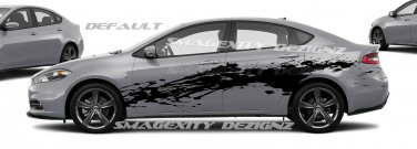 DODGE DART GT RALLYE MOPAR HELLCAT HEMI SPLASH SPLATTER MATTE  BLACK   CAST VINYL DECAL KIT GRAPHICS