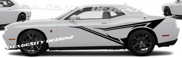 Tribal Design  CAST VINYL DECAL KIT GRAPHICS  Vehicle Stripe Challenger RT SRT Custom MOPAR