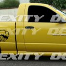 Passenger Side REFLECTIVE Vinyl Graphics Decals RAM 1500 MOPAR RUMBLE BEE HEMI