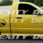 Passenger Side REFLECTIVE Vinyl Graphics Decals RAM 1500 MOPAR RUMBLE BEE HEMI