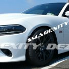 Driver Side REFLECTIVE  CAST VINYL DECAL KIT GRAPHICS CHARGER MOPAR SCAT PACK BEE HONEYCOMB SRT