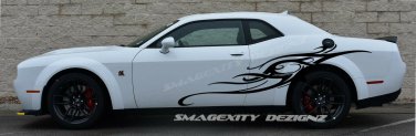 Challenger tribal HEMI Decal Graphic Vinyl Racing CUSTOM Stripe RT SRT Mopar 392
