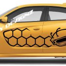REFLECTIVE  CAST VINYL DECAL KIT GRAPHICS SUPER BEE HONEYCOMB SRT Scat CHARGER MOPAR custom
